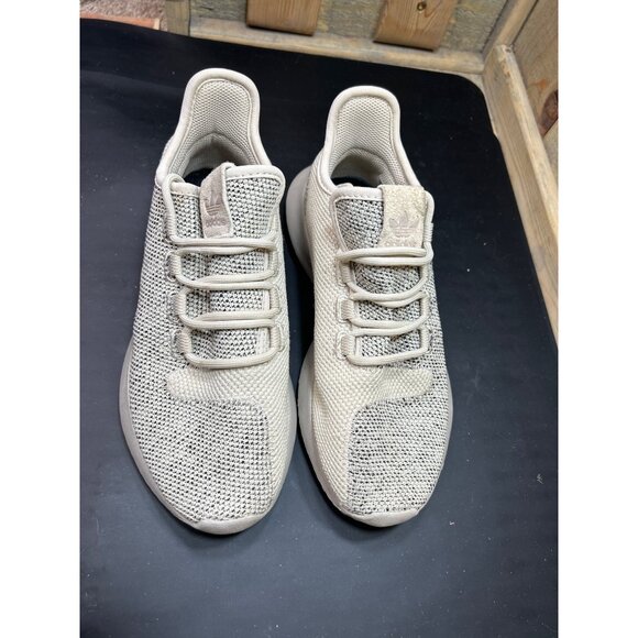Adidas Tubular Shadow Womens Sneakers Size 4 Light Gray Knit - Picture 3 of 8